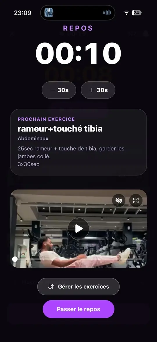 La séance